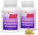 Lutimax Pediatrický Powder Mozek Dodatek s Luteolin & Rutin pro děti - Paměť, Zaostření, Muscle & Imunitary Support Brain Supplements - Nootropní antioxidanty - 200 Služeb