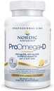 Nordic Naturals ProOmega-D, Aromă de lămâie - 60 Geluri moi - 1280 mg Omega-3 + 1000 UI D3 - Ulei de pește de înaltă calitate - EPA & DHA - Brain, Eye, Heart, & Immune Health - Non-GMO - 30 Servings