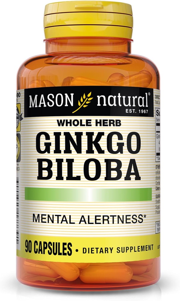 MASON NATURAL Gingko Biloba 캡슐, 90 개