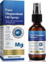 Magnesium Öl Spray, Magnesiumöl für Füße, reines Magnesiumöl Spray Bio 100% natürliches Magnesium Spray leicht zu absorbieren und zu verwenden(2 Fl.Oz)