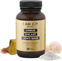 Som Joy co. Ormus Shilajit Lion Mane - Ultimate Brain Power! Monoatomic 24k zlato - jediný zmes svojho druhu pre energiu, pamäť, & Focus - 60 Vegánske kapsule