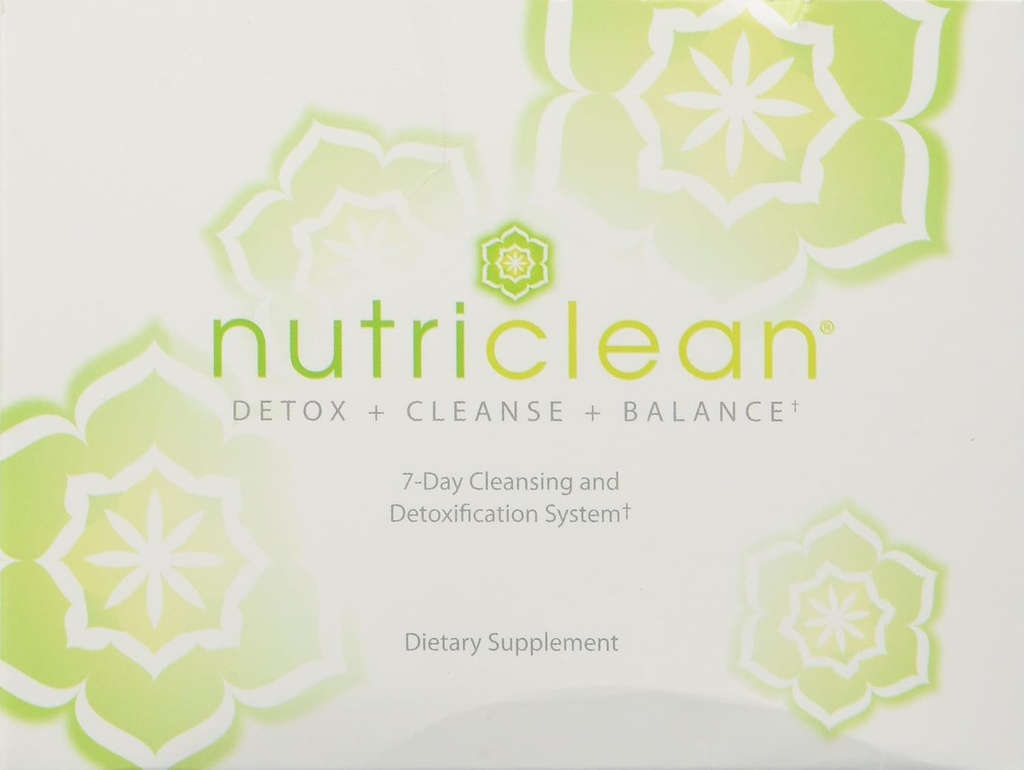 NutriClean 7 Day Cleansing System with Stevia: Probiotic for Digestive Health, Имунна поддръжка, фибри, магнезий и билкови Blend (7 сервисове, Gluten-Free)