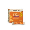 Dr. Mercola Vitamin C-PAK with Quercetin - Daily Immune Support Drink - Zinc & Vitamin D3 Blend - Gluten-Free - Effervescent Orange Flavor - 30 Packets