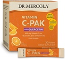 Quercetin을 가진 Mercola 비타민 C-PAK - 매일 면역 지원 음료 - 아연 & 비타민 D3 혼합 - 글루텐 자유로운 - Effervescent 오렌지 풍미 - 30의 소포
