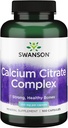 Swanson Calcium Citrate Complex Bone Muskelnerve Health Blood Pressure Support Mineral supplement 250 mg Calcium (fra Citrate & Carbonat) 100 kapsler