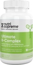 Nutri Supreme Ultimate B Complex, Vysoce absrobabilní esenciální B vitaminy s methylfolátem na podporu funkce nervového systému, 60 Kapsle