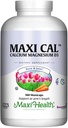 Maxi Health Calcium 1000 mg Supplement with Vitamin D3 (1000 IU) and Magnesium (500 mg) - Bone, Teeth and Joint Support for Men and Women - 360 Capsules - Maxi Cal