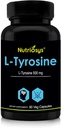 L Tyrosine 500mg — Natural Nootropic supplement for Focus, Mood " Mental Clarity , 500 mg Capsules with Pure L-Tyrosine | Supports Brain Function " Wellbeing | L Tyrosine | L Trysonine