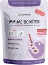 Copii Immune Booster cu Elderberry, Acerola Cherry, Zinc, Vitamine C & D - Drept-la-gura pulbere - 30 Serviri - 2 arome