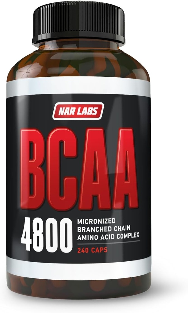 BCAA 4800, 124; Mikrono-šakotosios grandinės amino rūgštys ® 124; Raumenų kūrimo ir regeneravimo - 124; 2,400 už servicing ® 124; 80 Servings ® 124; 240 Capsules