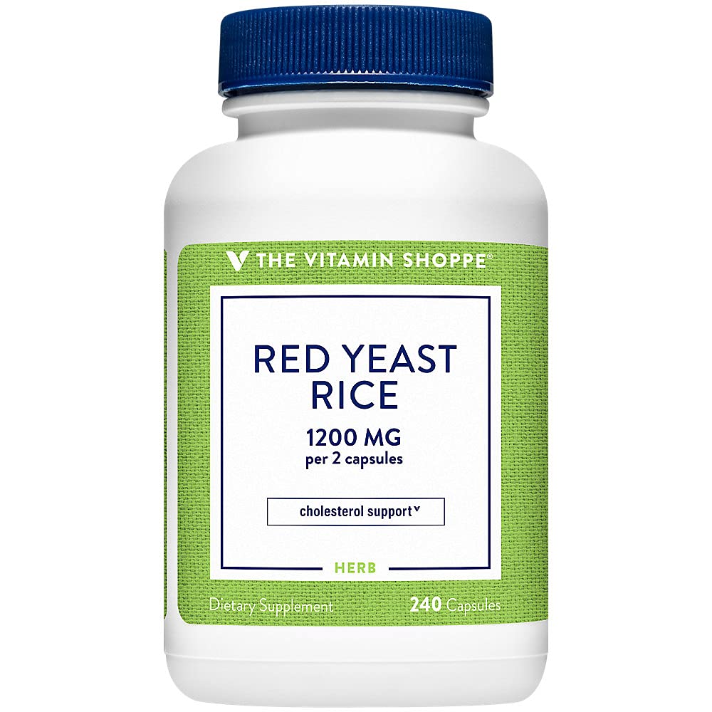 The Vitamin Shoppe Red Yeast Rice 1,200 (240 Capsules) (240 Capsules)