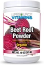 LifeSource Bitaminak Beet Erro Hautsa - 10 oz - 57 zerbitzu organikoak - AEBetako California Beets - Ez-GMO