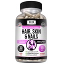 Kaya Naturals Hair Skin Nail Capsules with Biotin - Hair and Skin Vitamins, Vitamin D Vitamin B-12 A Folic Acid Support, Hair Support Vitamin Supplement for Hair Skin Nails- 30 Count Capsules