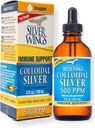 נתיב טבעי שביל Silver Wings Colloidal Silver 500ppm Immune תמיכה תוספת 4 oz. Dropper