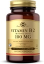 Solgar Vitamiin B2 (Riboflaviin) 100mg, 100 taimset kapslit - energia ainevahetus, tervislik närvisüsteem - mitte-GMO, vegan, gluteenivaba, piimavaba, kosher - 100 serveerimist