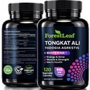 Tongkat Ali and Fadogia Agrestis for Men Supplement w/ BioPerine - Tonkat-Ali Max Strength 200:1 Extract - Long jack Tongkat-ali for Men - Muscle Growth, Performance & Energy - 120 Powder Capsules
