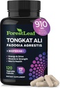 Tongkat Ali e Fadogia Agrestis for Men Supplement w/BioPerine - Tonkat-Ali Max Strength 200:1 Extract - Long Jack Tongkat-ali per gli uomini - Muscle Growth, Performance & Energy - 120 capsule