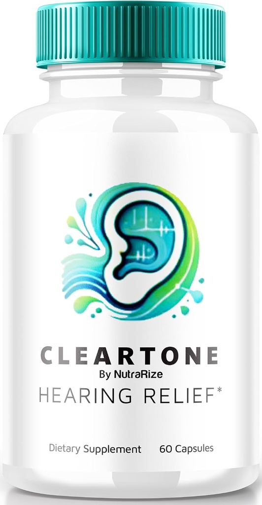 NutraRize ClearTone Tinnitus, Clear Tone Pills for Health Overall Ear, Support resmi, Cleartones Review (60 Capsules)