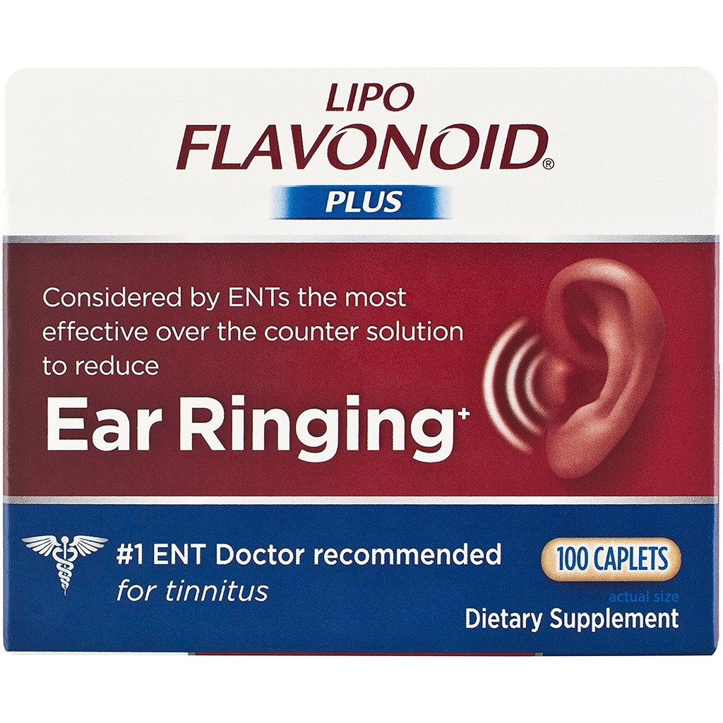Lipo-Flavonoid Plus Dietary Supplement Ear Health, 100 Count (Pack of 2)