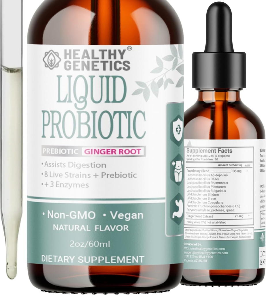 Probiòtics per a dones homes i nens d'Ulià Prebiotic +Ginger + Probiotics per a la salut prostrofilà probòtic probios Probiotic yari Free Islama Vegan-GObligred Guten Freeshow 30 Servings