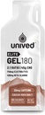Unived Elite Gel 180-2:1 Verhältnis von einfachen und komplexen Carbs mit Beta Alanine & Essential Electrolytes - für Endurance Athletes Läufer & Cyclists -180kcal - Cocoa Sea Salt - 50mg Koffein - Pack von 6