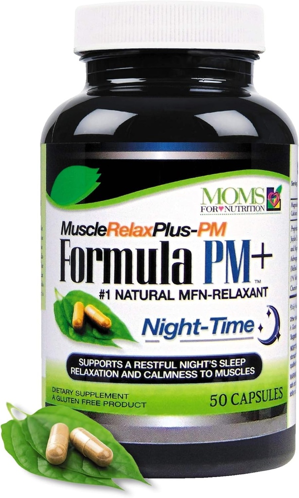 All Natural Muscle Relax Formula PM Plus - Over 1,150 Milligram Support - Night-Time Relaxer - Maximum Strength Natural Relaxant (50 Count)