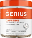 Genius Cafeine - Access-Release Microencapsulated Caffeine Хапчета за гладка, Long-Lasting Energy & Focus - No Jitters или Crash - 100mg на капсула - 100 Сервиз - Natural Performance Booster