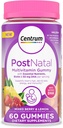 Centrum Postnatale Multivitamine Gummies met Biotine en DHA, gemengde Berry en Citroen Smaken - 60 Tel, 30 Dagen Levering