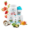 Yes You Can! Detox Plus Kit, Daily Cleanse Pure Fiber Meal Replacement, Drink Mix, Shake Booster and Supplement, Body Cleanse Kit for Women, Daily System Cleanse - Strawberry, Aloe Vera Mango