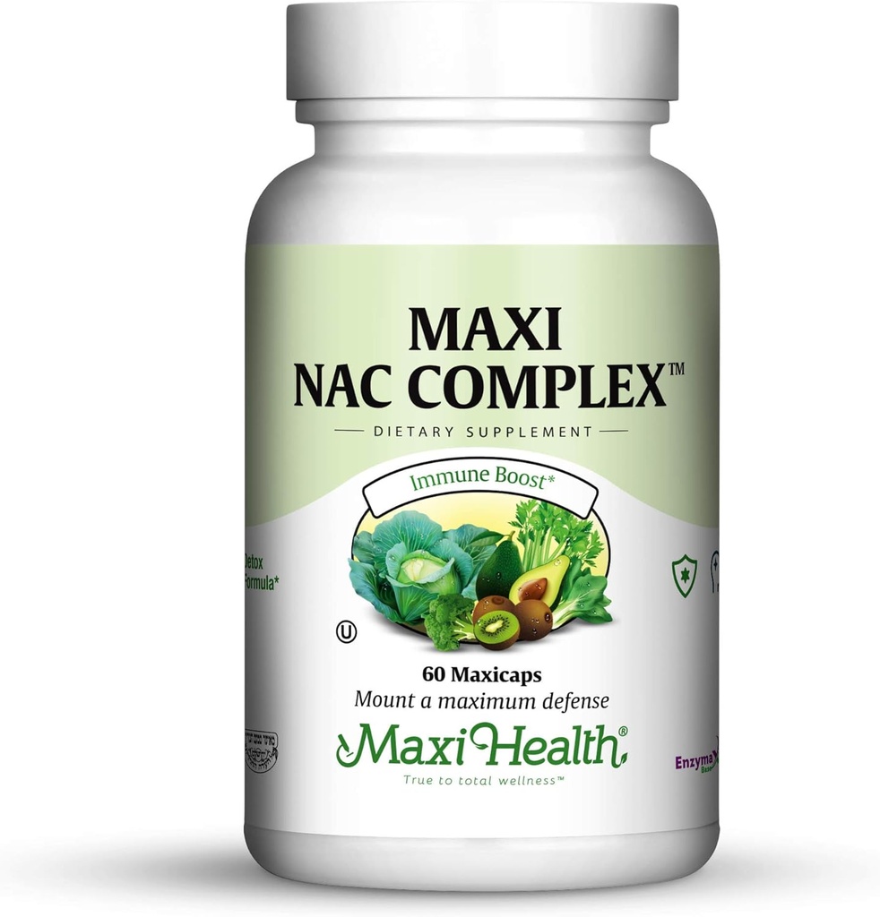 Maxi NAC Complex with Molybdenum and Reduced L Gluatathione Capsules, 60 Count