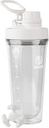 Takeya Protein Shaker - BPA-Free Plastic Shaker Bottle con Leak-Proof Spout Lid - Easy Carry Shaker para Gym & More - Dishwasher-Safe Reusable Shaker con Spout Lid - 24 oz, Cloud White
