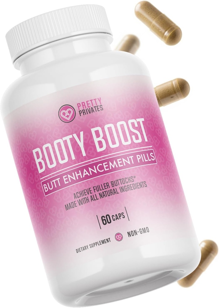 Premium Butt Enhancer Pills for Bigger Booty - Natural Glute Growth Supplement for firmness, Muscle Building & Confidence Boost - Neinvazívne riešenie, Aguaje Para Aumentar Gluteos y Caderas