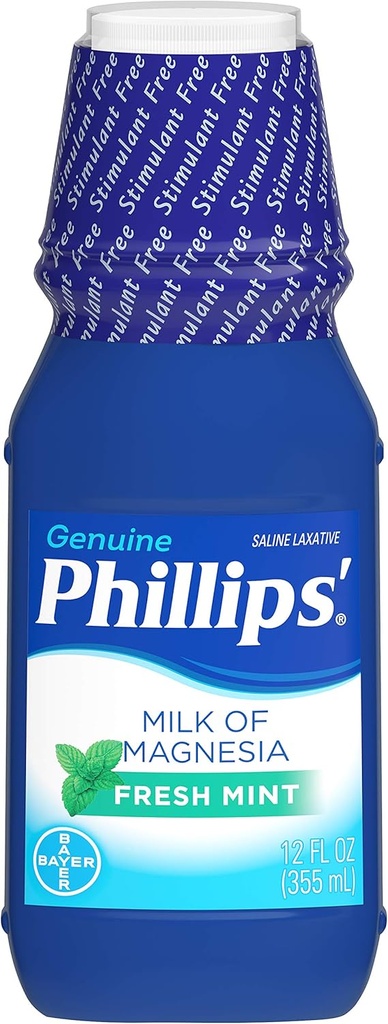 Phillips 'Milk of Magnesia Laxative, Fresh Mint, 12 Fl Oz (Paket 2)