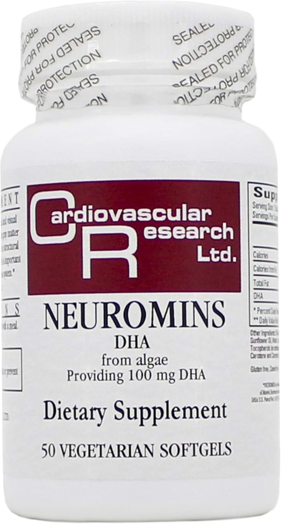 Neuromins 100mg (DHA) 50 Capsule - 3 Pack - Formula Ecologica/Ricerca Cardiovascolare