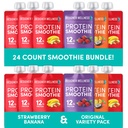 Designer Wellness Protein Smoothies Variety Pack and Strawberry Banana Bundle