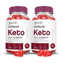 Justified Laboratories X10 Boost Keto ACV Gummies (1000 mg) - 60 Count, Pack of 2 - Formulated with Apple Cider Vinegar, Folate & Vitamin B12 - Non-GMO, Vegan, Gluten Free - 60 Servings