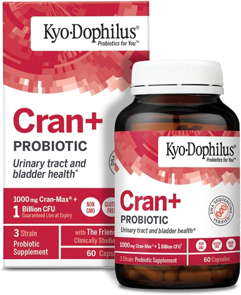 Kyolic Kyo-Dophilus Cran Probiótico, tracto urinario e saúde Bladder