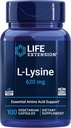 ส่วนขยาย L-Lysine, 620 mg, Amino December สําหรับสมดุลไนโตรเจนสุขภาพ, Calcumium Metabolism, ความเครียด & More, Gluten-free, Not-GMO, Giographian, 100 Capsoles