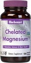 Bluebonnet Nutrition Albion Chelated Magnesium Légume Capsule, 200 mg, Soulagement du stress, Vegan, Non OGM, Sans gluten, Sans soja, Sans lait, Casher, 120 Capsule végétale, 2 mois d'approvisionnement