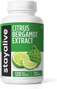 STAY ALIVE Citrus Bergamot Capsules 1000mg, 30:1 Super Expre with 50% Polyphelic Flavanones, 120 Pills, Citrus Bioflalonoids Health for Women & Men