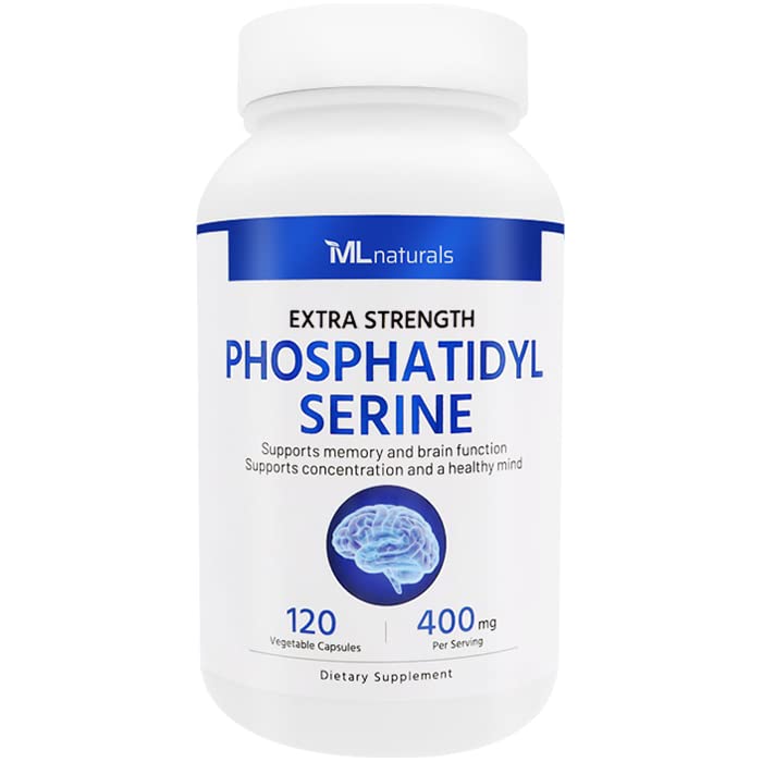 ML Naturals Phosphatidyl Serine 400mg (Per Serving) – 120 Vegetable Capsules – Non-GMO