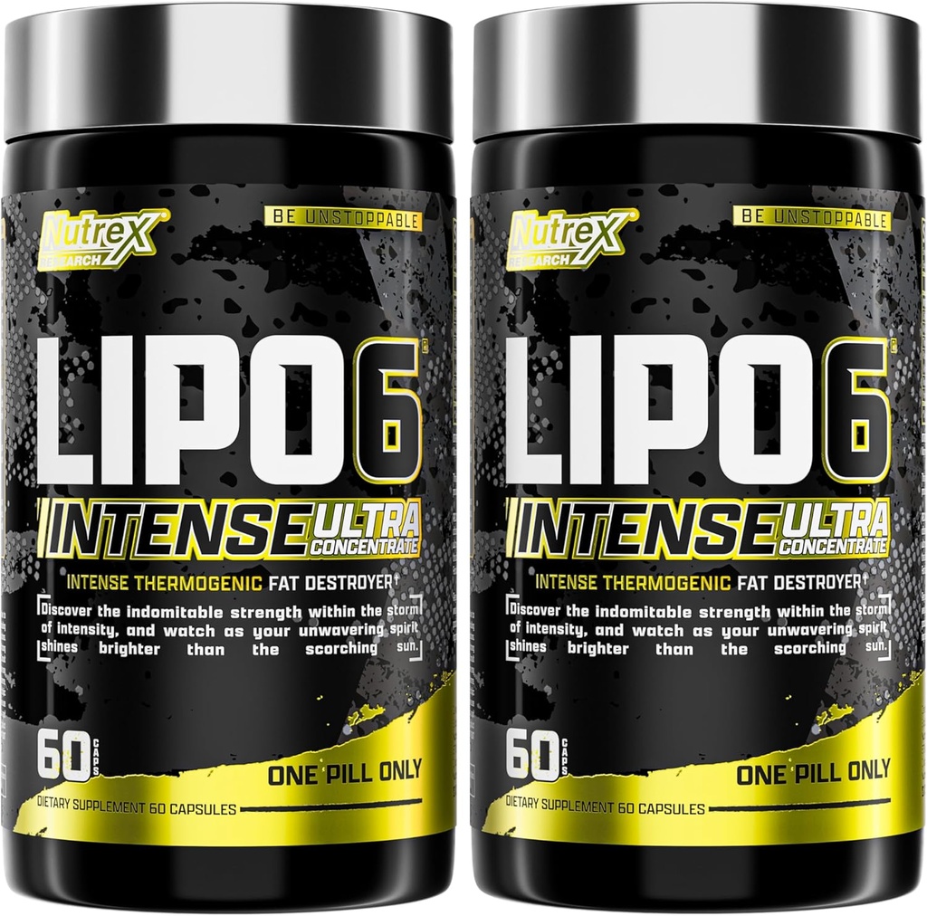 Nutrex Research Lipo6 Black Intened alter Tormic Bally Fat Burner for Men and Women weight Losts Supplement and appetite Suppressant | pps of 2