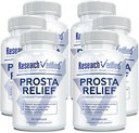 Researchified Prosta Relief - Saw Palmetto and Bioperine - Prostate Health, Bladder " Urinary Health, Drive and Performance - Pure Natural, 90 Capsules (Pack of 6)