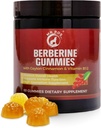 우수한 Berberine Gummies 1500mg - Ceylon Cinnamon, 크롬, 마그네슘, 아연 및 B12-60 조사를 가진 설탕 자유로운 대사 지원
