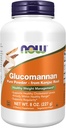 NOW Хранителни добавки, Glucomannan (Amorphophalus konjac) Pure прах, поддържа редовност *, Здравословно управление на теглото *, 8 Ounce (Pack of 1)