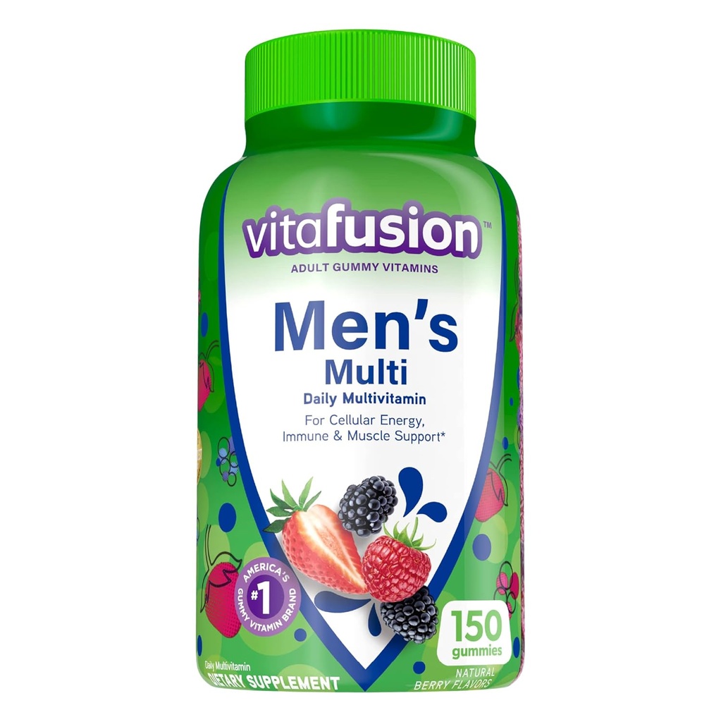 Vitafusion Men 's Powerful Multi - Natural Berry 150 Gumies