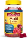 Nature Made Multi for Him, Mens Multivitamins Gummies, Υποστήριξη Μεταβολισμού Ενέργειας, Multivitamin για τους άνδρες, 150 Gummy Βιταμίνες και Ορυκτά, 75 Ημέρα προσφοράς