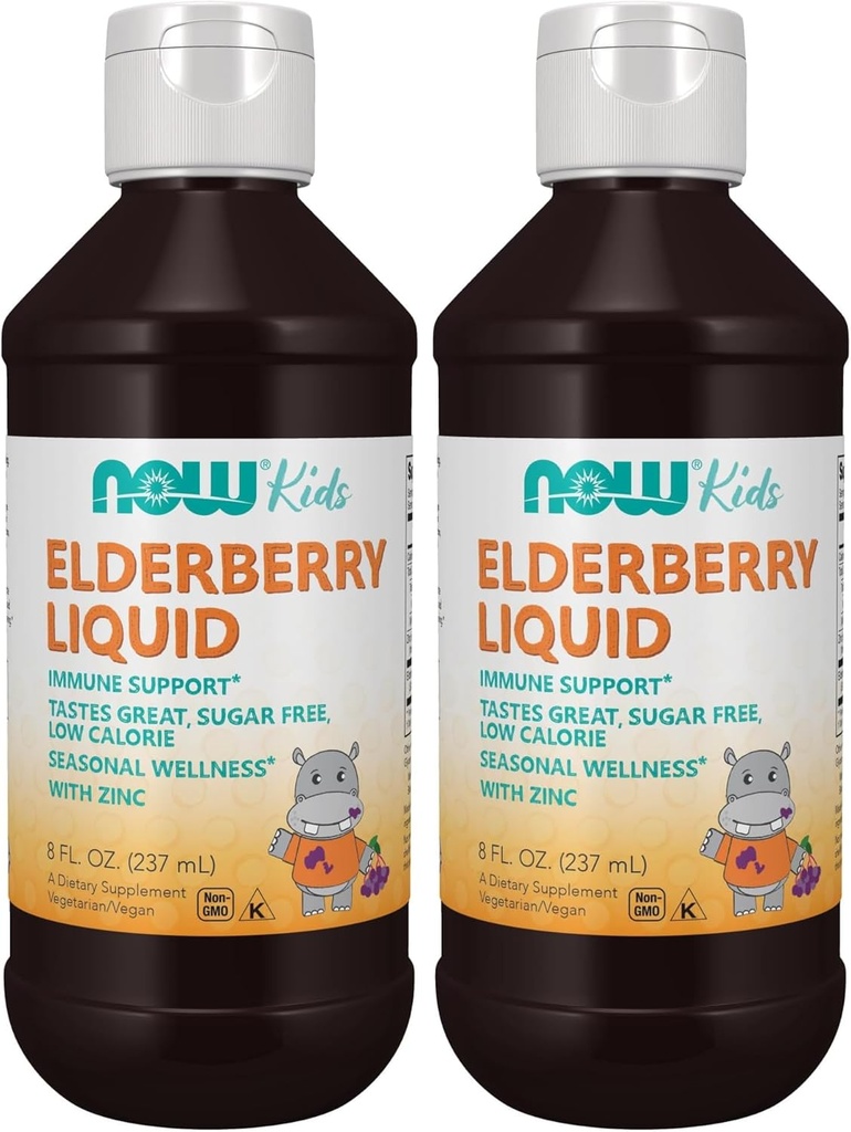 Most kiegészítők, Liquid Elderberry gyerekeknek cink és Astragalus, Immun Support *, 8- Ounce, Packaging May Vary (2-es csomag)