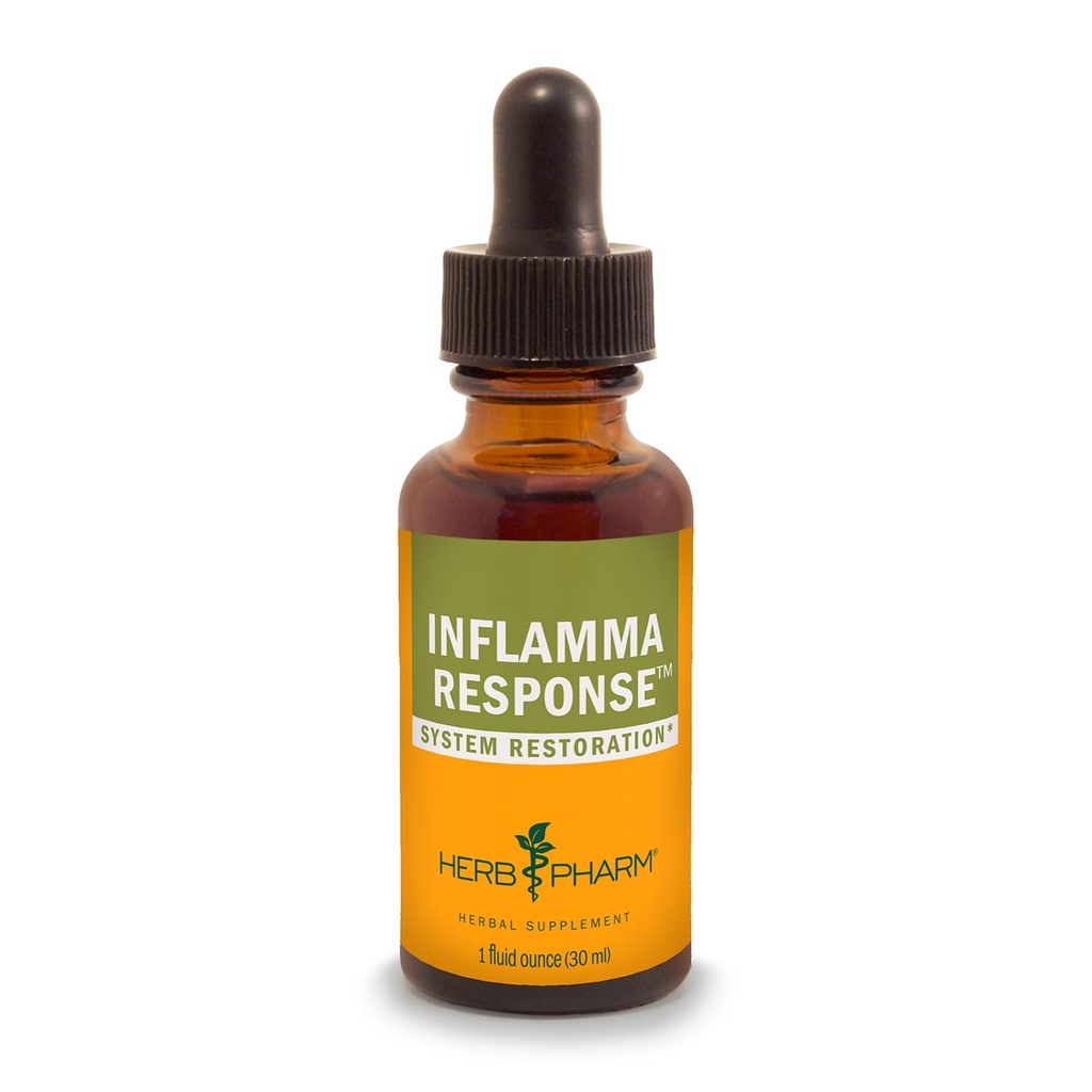 Herb Pharm Inflamma Response Liquid Herbal Formula with Turmeric Liquid Extract, 1 Fl Oz