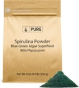PURE ORIGINAL INGREDIENTS Spirulina Powder (8oz) Plant-Based Complete Protein, Non-GMO
